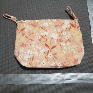 Floral makeup bag